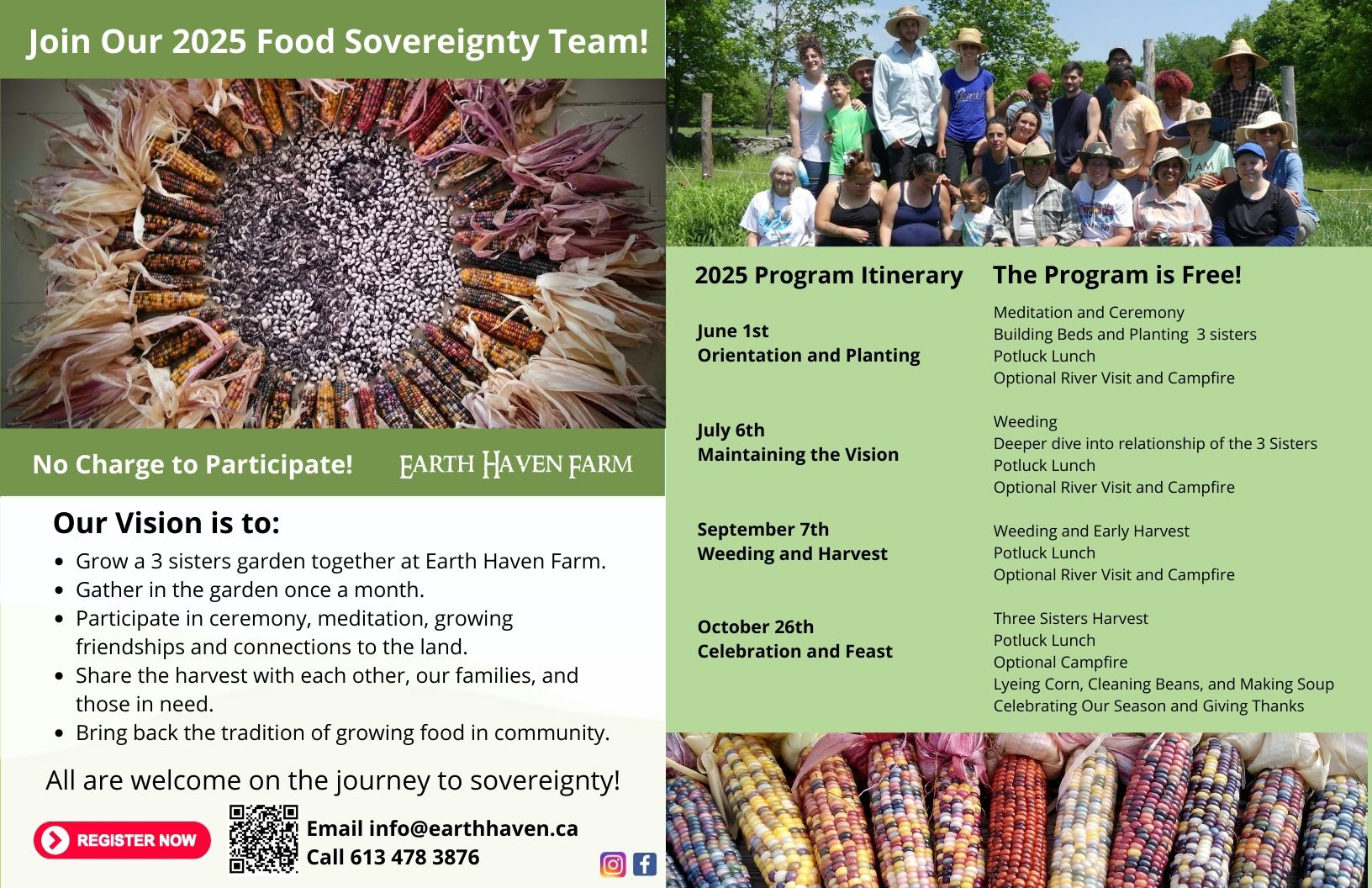 2025 Food Sovereignty Program Schedule