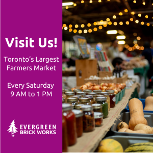 Aric at Evergreen Brickworks Farmers Market