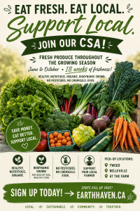 Sign-up for Earth Haven CSA Program