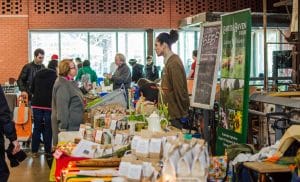 Aric at Evergreen Brickworks farmers market